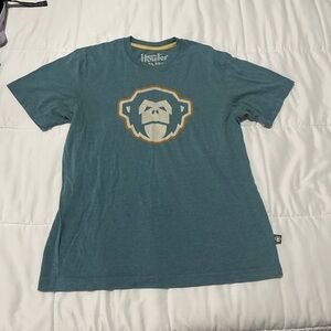 Howler Brothers Teal T-Shirt with Monkey Graphic